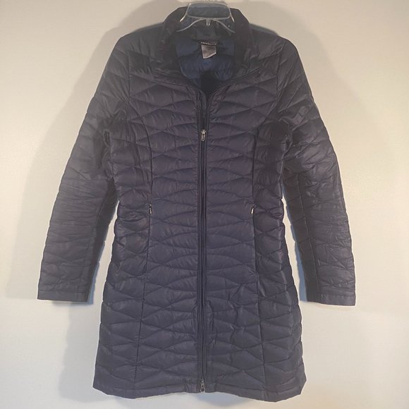 Patagonia Jackets & Blazers - Patagonia Dark Navy Nano Puff Style Down Fill Parka Light Jacket Women Size M